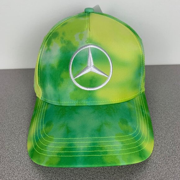 Mercedes AMG Petronas F1 Lewis Hamilton Green Tie Dye Hat 2024 Brazil - Picture 1 of 11